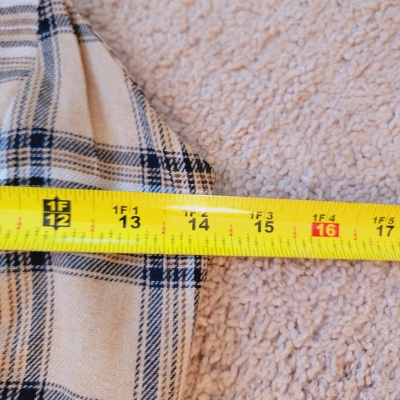 NWT Zaful Tan Plaid 2 Piece Skirt Set L - Picture 6 of 13